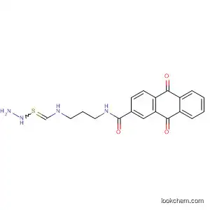 Molecular Structure of 172422-03-6 (2-Anthracenecarboxamide,
N-[3-[(hydrazinothioxomethyl)amino]propyl]-9,10-dihydro-9,10-dioxo-)