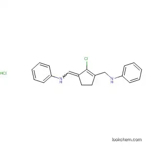 Molecular Structure of 173536-59-9 (Benzenamine,
N-[[2-chloro-3-[(phenylamino)methyl]-2-cyclopenten-1-ylidene]methyl]-,
monohydrochloride)