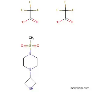 Molecular Structure of 178311-73-4 (Piperazine, 1-(3-azetidinyl)-4-(methylsulfonyl)-, bis(trifluoroacetate))