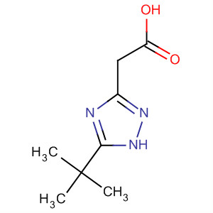 Molecular Structure of 178744-14-4 (1H-1,2,4-Triazole-3-acetic acid, 5-(1,1-dimethylethyl)-)