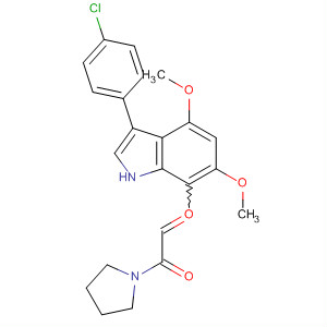 Pyrrolidine, 1-[[3-(4-chlorophenyl)-4,6-dimethoxy-1H-indol-7-yl]oxoacetyl]-