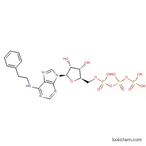 Molecular Structure of 181705-62-4 (Adenosine 5'-(tetrahydrogen triphosphate), N-(2-phenylethyl)-)