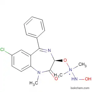 Molecular Structure of 183197-06-0 (2H-1,4-Benzodiazepin-2-one,
7-chloro-1,3-dihydro-3-[(1-hydroxy-2,2-dimethylhydrazino)oxy]-1-methyl-
5-phenyl-, (S)-)