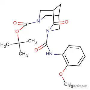 Molecular Structure of 183277-55-6 (3,7-Diazabicyclo[3.3.1]nonane-3-carboxylic acid,
7-[[(2-methoxyphenyl)amino]carbonyl]-6-oxo-, 1,1-dimethylethyl ester)