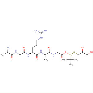 Glycine, 3-[(1,1-dimethylethyl)dithio]-L-alanylglycyl-L-arginyl-L-alanyl-, 2,3-dihydroxypropyl ester