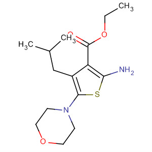 3-Thiophenecarboxylic acid, 2-amino-4-(2-methylpropyl)-5-(4-morpholinyl)-, ethyl ester