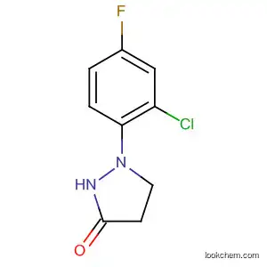 Molecular Structure of 183586-08-5 (3-Pyrazolidinone, 1-(2-chloro-4-fluorophenyl)-)