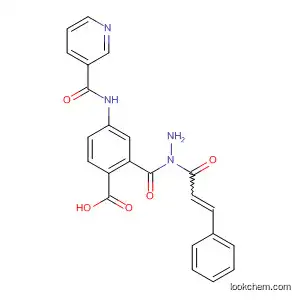 Molecular Structure of 183596-74-9 (Benzoic acid, 4-[(3-pyridinylcarbonyl)amino]-,
2-(1-oxo-3-phenyl-2-propenyl)hydrazide)