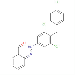 Molecular Structure of 183603-83-0 (Benzaldehyde,
[3,5-dichloro-4-[(4-chlorophenyl)methyl]phenyl]hydrazone)