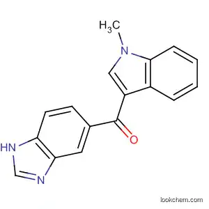 Molecular Structure of 183613-77-6 (Methanone, 1H-benzimidazol-5-yl(1-methyl-1H-indol-3-yl)-)