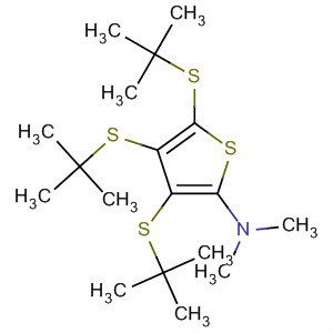2-Thiophenamine, 3,4,5-tris[(1,1-dimethylethyl)thio]-N,N-dimethyl-