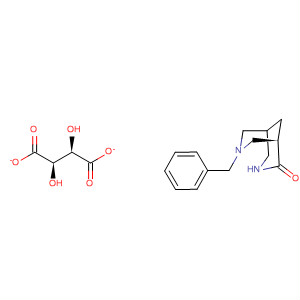 Molecular Structure of 183623-18-9 (3,7-Diazabicyclo[3.3.1]nonan-2-one, 7-(phenylmethyl)-, (1R)-,
(2R,3R)-2,3-dihydroxybutanedioate (1:1))