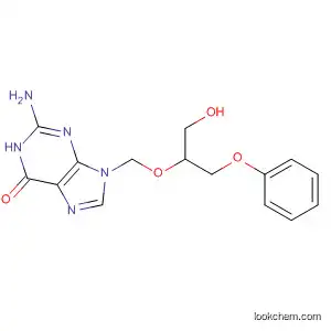 6H-Purin-6-one,
2-amino-1,9-dihydro-9-[[1-(hydroxymethyl)-2-phenoxyethoxy]methyl]-