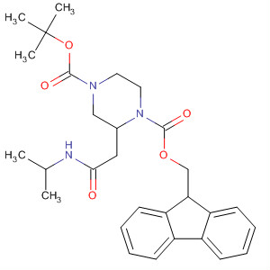 1,4-Piperazinedicarboxylic acid, 2-[2-[(1-methylethyl)amino]-2-oxoethyl]-, 4-(1,1-dimethylethyl) 1-(9H-fluoren-9-ylmethyl) ester