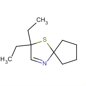 Molecular Structure of 183804-29-7 (1-Thia-4-azaspiro[4.4]non-3-ene, 2,2-diethyl-)