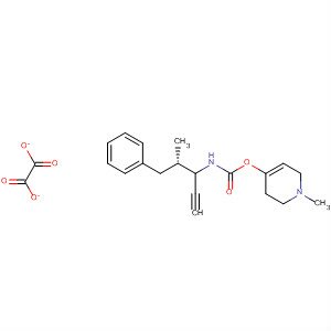 Carbamic acid, [(1S)-1-methyl-2-phenylethyl]-2-propynyl-, 1,2,3,6-tetrahydro-1-methyl-4-pyridinyl ester, ethanedioate (1:1)