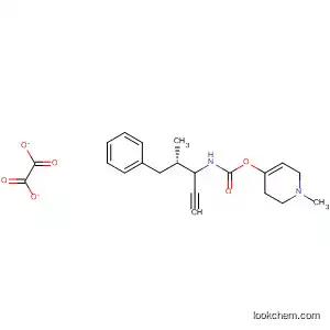 Molecular Structure of 184016-47-5 (Carbamic acid, [(1S)-1-methyl-2-phenylethyl]-2-propynyl-,
1,2,3,6-tetrahydro-1-methyl-4-pyridinyl ester, ethanedioate (1:1))
