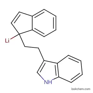 Molecular Structure of 184016-91-9 (Lithium, [1-[2-(1H-indol-3-yl)ethyl]-1H-inden-1-yl]-)