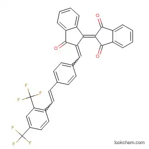 Molecular Structure of 184031-81-0 (1H-Indene-1,3(2H)-dione,
2-[2-[[4-[2-[2,4-bis(trifluoromethyl)phenyl]ethenyl]phenyl]methylene]-2,3-
dihydro-3-oxo-1H-inden-1-ylidene]-)