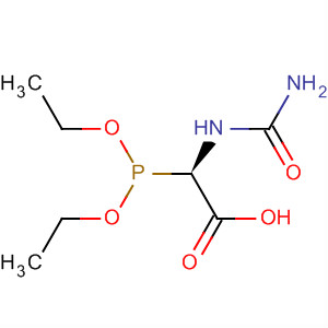 Molecular Structure of 184176-06-5 (Acetic acid, [(aminocarbonyl)amino](diethoxyphosphinyl)-, (R)-)