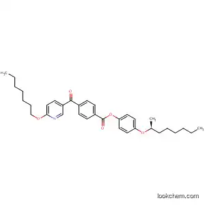 Molecular Structure of 184343-41-7 (Benzoic acid, 4-[[6-(heptyloxy)-3-pyridinyl]carbonyl]-,
4-[(1-methylheptyl)oxy]phenyl ester, (S)-)