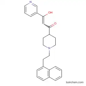 Molecular Structure of 184374-38-7 (2-Propen-1-one,
3-hydroxy-1-[1-[2-(1-naphthalenyl)ethyl]-4-piperidinyl]-3-(3-pyridinyl)-)
