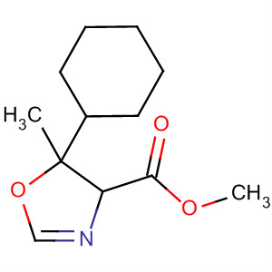 4-Oxazolecarboxylic acid, 5-cyclohexyl-4,5-dihydro-5-methyl-, methyl ester, cis-