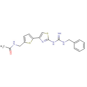 Acetamide,  N-[[5-[2-[[imino[(phenylmethyl)amino]methyl]amino]-4-thiazolyl]-2-thienyl]  methyl]-