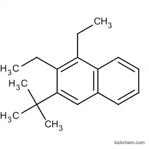 Molecular Structure of 184633-77-0 (Naphthalene, 3-(1,1-dimethylethyl)-1,2-diethyl-)