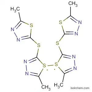 Molecular Structure of 184642-14-6 (1,3,4-Thiadiazole, 2,2'-tetrathiobis[5-methyl-)