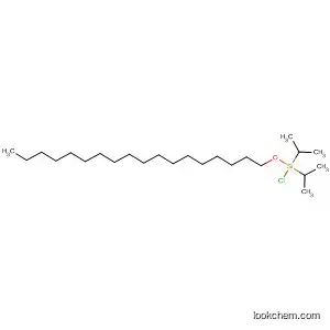 Molecular Structure of 184719-60-6 (Silane, chlorobis(1-methylethyl)(octadecyloxy)-)