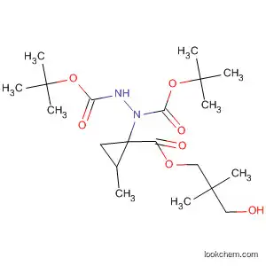 Molecular Structure of 184719-85-5 (1,2-Hydrazinedicarboxylic acid,
1-[1-[(3-hydroxy-2,2-dimethylpropoxy)carbonyl]-2-methylcyclopropyl]-,
bis(1,1-dimethylethyl) ester, trans-)
