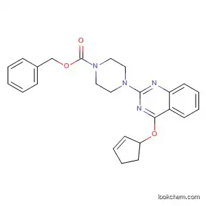 Molecular Structure of 184826-17-3 (1-Piperazinecarboxylic acid,
4-[4-(2-cyclopenten-1-yloxy)-2-quinazolinyl]-, phenylmethyl ester)