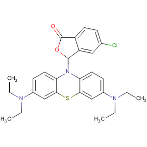 Molecular Structure of 184833-54-3 (1(3H)-Isobenzofuranone,
3-[3,7-bis(diethylamino)-10H-phenothiazin-10-yl]-5-chloro-)