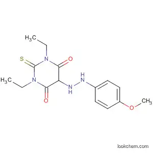 Molecular Structure of 184842-97-5 (4,6(1H,5H)-Pyrimidinedione,
1,3-diethyldihydro-5-[(4-methoxyphenyl)azo]-2-thioxo-)