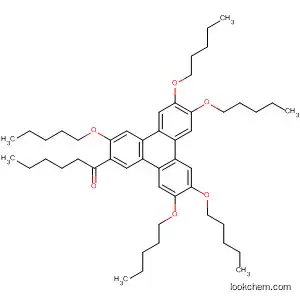 Molecular Structure of 184843-83-2 (1-Hexanone, 1-[3,6,7,10,11-pentakis(pentyloxy)-2-triphenylenyl]-)