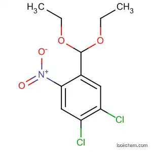 Molecular Structure of 184844-07-3 (Benzene, 1,2-dichloro-4-(diethoxymethyl)-5-nitro-)