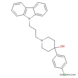 Molecular Structure of 184845-45-2 (4-Piperidinol, 1-[3-(9H-carbazol-9-yl)propyl]-4-(4-chlorophenyl)-)
