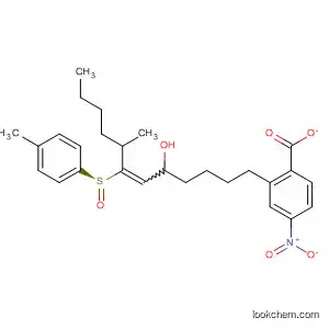 Molecular Structure of 184850-74-6 (6-Dodecen-5-ol, 8-methyl-7-[(S)-(4-methylphenyl)sulfinyl]-,
4-nitrobenzoate, (5S,6Z,8R)-)