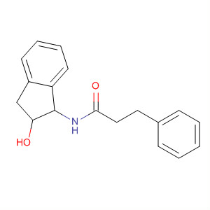 Molecular Structure of 184851-15-8 (Benzenepropanamide, N-(2,3-dihydro-2-hydroxy-1H-inden-1-yl)-, trans-)