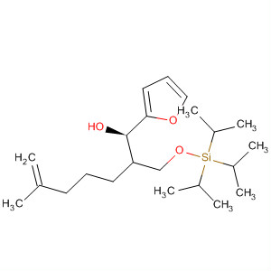Molecular Structure of 184867-91-2 (2-Furanmethanol,
a-[5-methyl-1-[[[tris(1-methylethyl)silyl]oxy]methyl]-5-hexenyl]-, (1R)-)