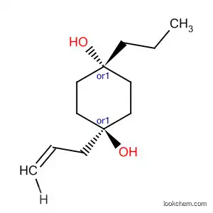 Molecular Structure of 184885-86-7 (1,4-Cyclohexanediol, 1-(2-propenyl)-4-propyl-, trans-)
