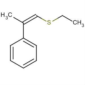 Molecular Structure of 184889-16-5 (Benzene, [2-(ethylthio)-1-methylethenyl]-, (Z)-)