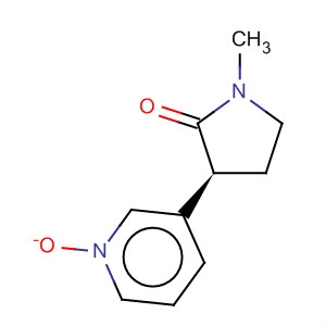 Molecular Structure of 184889-33-6 (2-Pyrrolidinone, 1-methyl-3-(1-oxido-3-pyridinyl)-, (S)-)