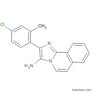 Molecular Structure of 184911-59-9 (Imidazo[2,1-a]isoquinolin-3-amine, 2-(4-chloro-2-methylphenyl)-)