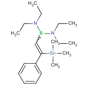 Molecular Structure of 184916-74-3 (Boranediamine,
N,N,N',N'-tetraethyl-1-[2-phenyl-2-(trimethylstannyl)ethenyl]-, (Z)-)