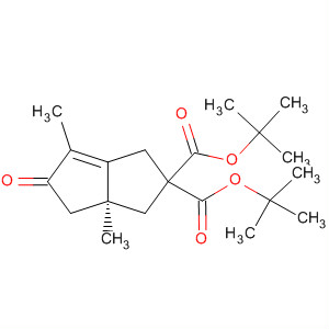 Molecular Structure of 184950-15-0 (2,2(1H)-Pentalenedicarboxylic acid,
3,3a,4,5-tetrahydro-3a,6-dimethyl-5-oxo-, bis(1,1-dimethylethyl) ester,
(S)-)
