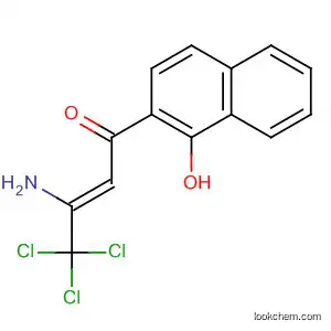 Molecular Structure of 185010-63-3 (2-Buten-1-one, 3-amino-4,4,4-trichloro-1-(1-hydroxy-2-naphthalenyl)-,
(Z)-)