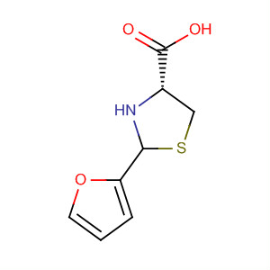 4-Thiazolidinecarboxylic acid, 2-(2-furanyl)-, (4R)-