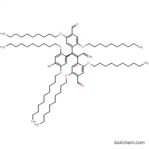 Molecular Structure of 185023-65-8 (Benzaldehyde,
4,4'-[[2,5-bis(decyloxy)-1,4-phenylene]di-2,1-ethenediyl]bis[2,5-bis(dec
yloxy)-)